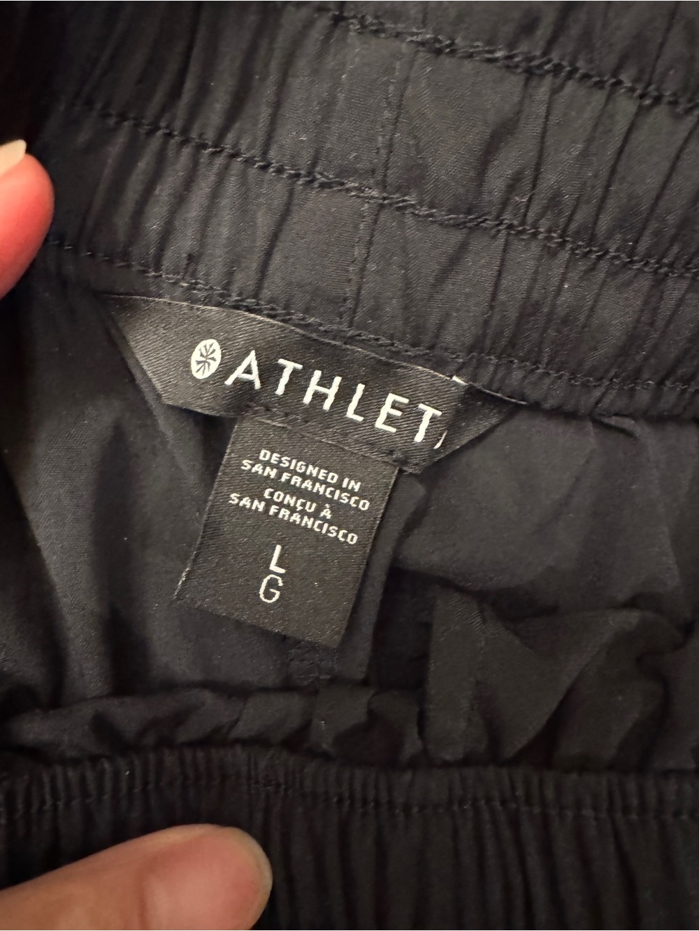 Athleta Black Elastic-Waist Midi Skirt - Picture 2 of 4